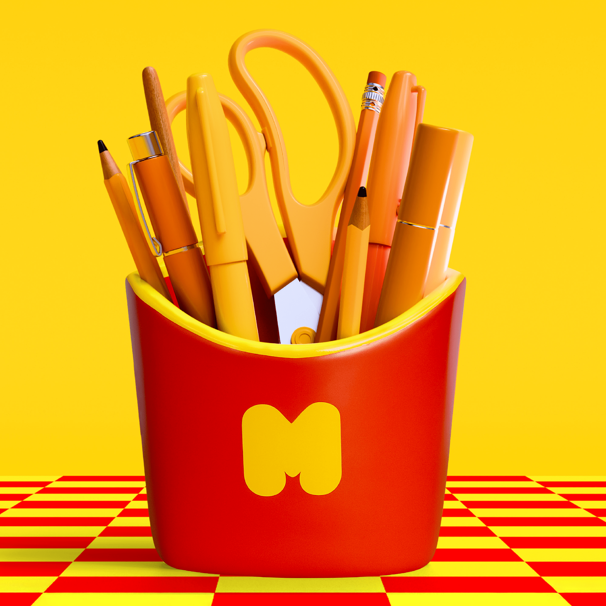 Fries ’N’ Scribes Ceramic Penpot